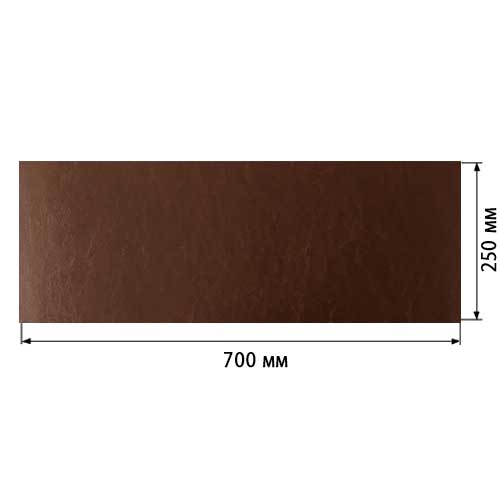 Piece of PU leather Chocolate, size 70cm x 25cm - foto 0