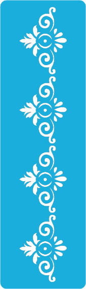 Stencil for crafts 6x20cm "Classic Border 1" #139-1