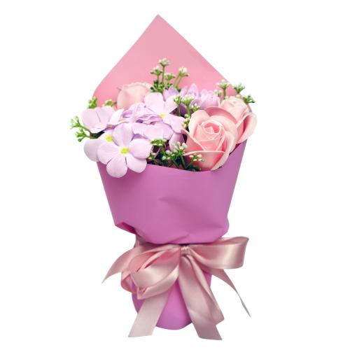 Bouquet of chrysanthemums, hydrangeas and roses “Pink Dreams”