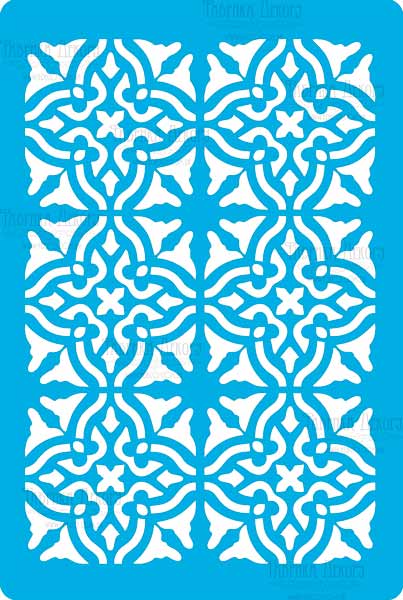Bastelschablone 15x20cm "Hintergrund im Empire-Stil" #321 - Fabrika Decoru