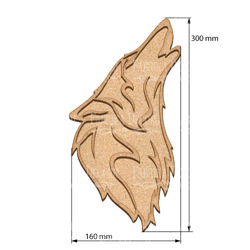 Künstlerkarton Wolf 16х30 cm - foto 0  - Fabrika Decoru