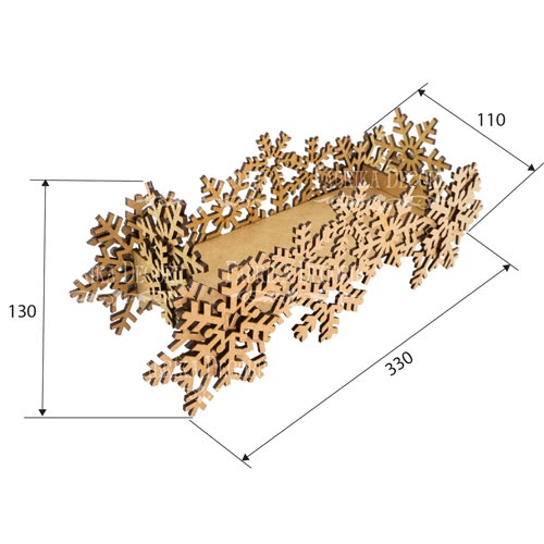 Blank for creating the tabletop composition "Snowflakes" - foto 0