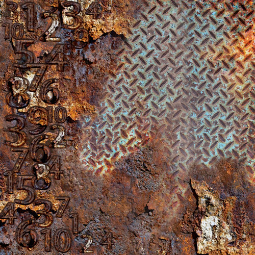 Лист двусторонней бумаги для скрапбукинга Grunge & Mechanics #1079-4 30,5х30,5 см - Фото 0