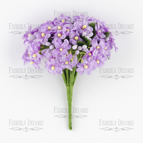Bukiet kwiatów bzu, Liliowy, 12szt - Fabrika Decoru