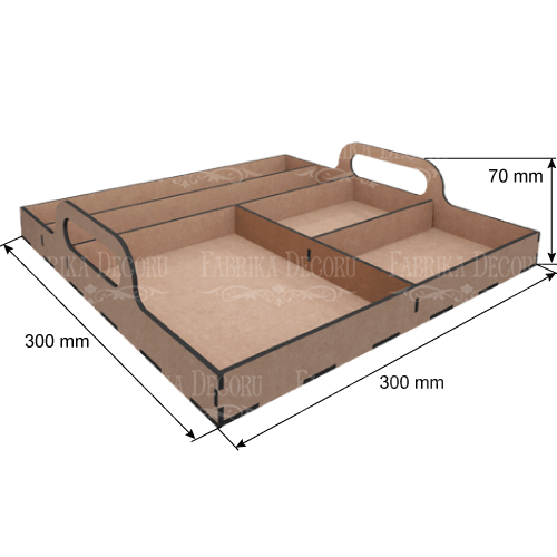 Mischbox 5 Tablettzellen, 30х30x7sm - foto 0  - Fabrika Decoru