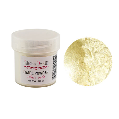 Perlenpulver Weißgold 20 ml - Fabrika Decoru