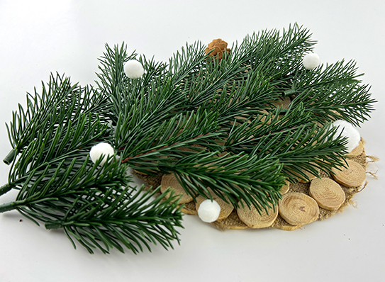 Set aus künstlichen Weihnachtsbaumzweigen, grün, 20 Stück - foto 2  - Fabrika Decoru