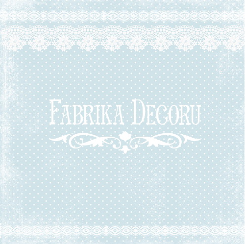 Blatt doppelseitiges Papier für Scrapbooking Shabby Dreams #4-05 12"x12" - Fabrika Decoru