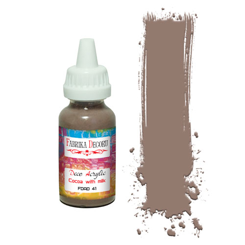 Acrylic paint Cocoa with milk 40 ml