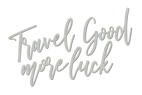 Tekturek "Travel more, good luck" #393 - foto 0  - Fabrika Decoru