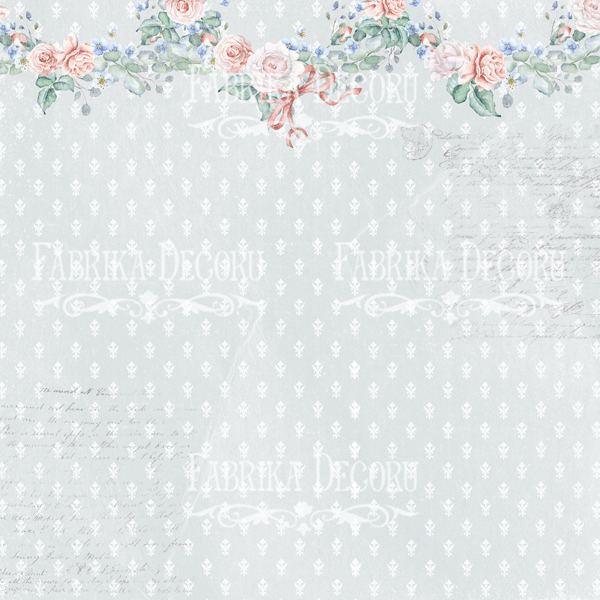 Sheet of double-sided paper for scrapbooking Shabby baby girl redesign #34-01 12"x12" - foto 0