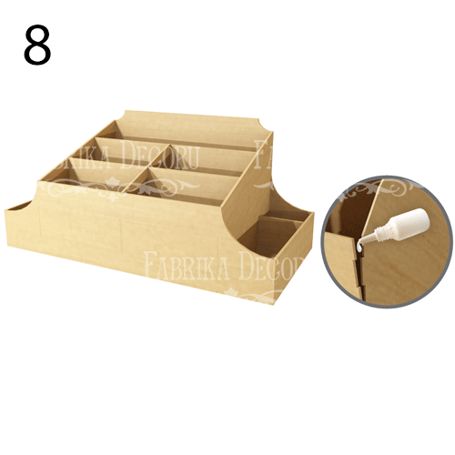 Desk organizer kit cosmetic accessories or stationery #022 - foto 9
