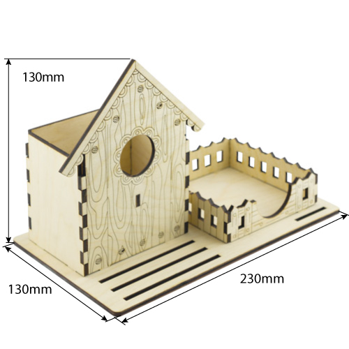 Schichtholz-Organizer-Set "Birdhouse" - foto 2  - Fabrika Decoru