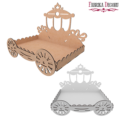 Cupcake-Ständer "Wagen-2", 300 х 200 х 245 mm, DIY-Set #056 - Fabrika Decoru