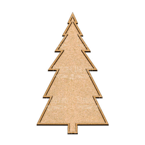  Art board Pine tree 23х39 cm