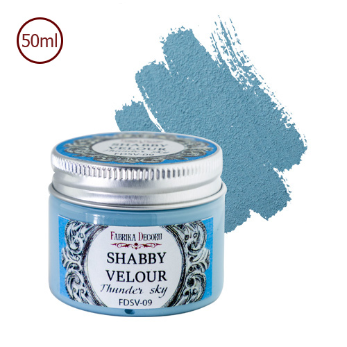 Shabby velour paint Thunder sky