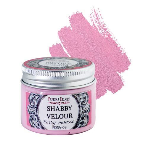 Shabby Veloursfarbe Berry Mousse - Fabrika Decoru