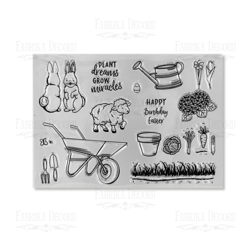 Silicone stamps set 12 pcs Size 11 cm х 15,5 сm 