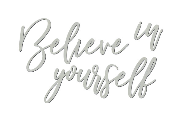 Chipboard "Believe in yourself" #428 - foto 0