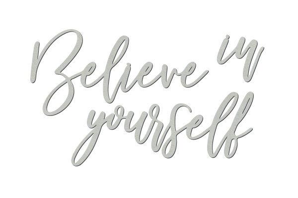 Tekturek "Believe in yourself" #428 - foto 0  - Fabrika Decoru