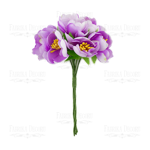 Kwiaty jaśminu, kolor Liliowy, 6 szt - Fabrika Decoru