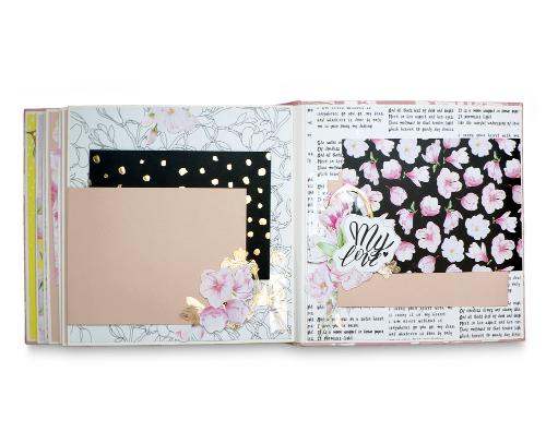 Scrapbooking photo album “Magnolia in Bloom”, 20cm x 20cm, DIY Kit #12 - foto 7