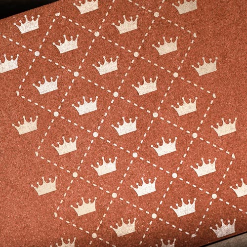 Bastelschablone 15x20cm "Crown Background" #166 - foto 1  - Fabrika Decoru