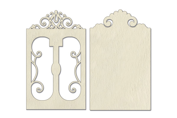 3D-chipboard Art deco door FDCH-579