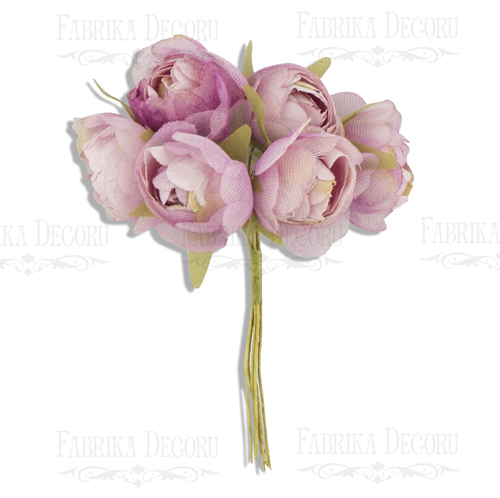  Bouquet of ranunculuses lilac, 6pcs