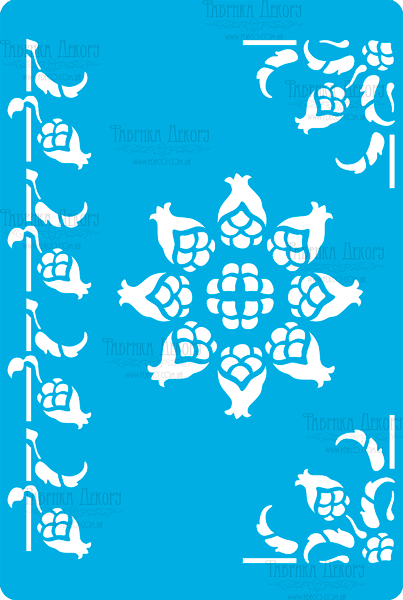 трафарет многоразовый 15x20см набор орнаментов ар-нуво 3 #272 фабрика декору
