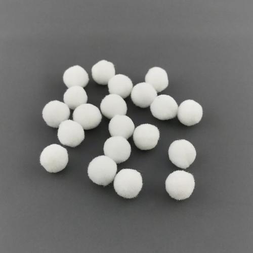 Pompons für Kreativität, Weiß, Mini, 20stk, D=15 mm - Fabrika Decoru