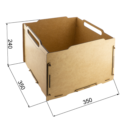 Schubladenorganisator für Kunst, Schreibutensilien, Werkzeug, MDF 3mm, 350x350x240 mm, #16 - foto 3  - Fabrika Decoru