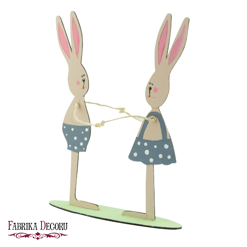 Blank for decoration "Bunnies in love" #123 - foto 1