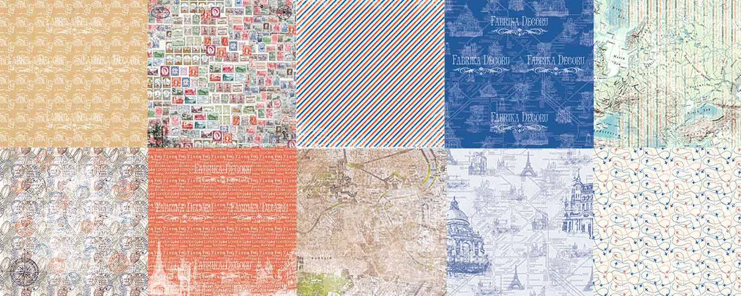 Double-sided scrapbooking paper set European holidays 12"x12", 10 sheets - foto 0