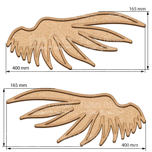  Art board Angel's wings 40х16,5 cm - foto 0