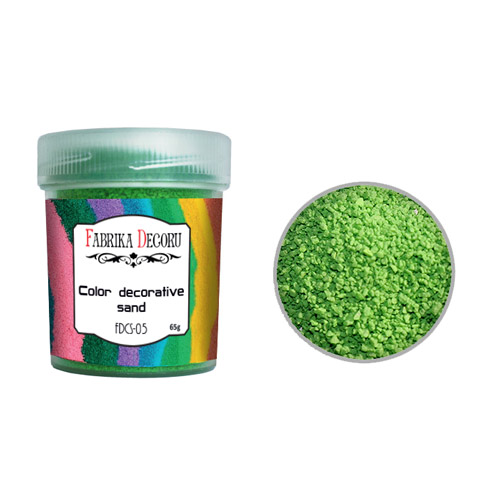 Farbsand Grün 40 ml - Fabrika Decoru