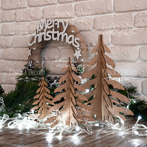 Blank for decoration "Christmas trees-3pcs" #113 - foto 0