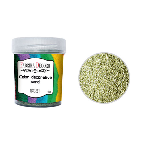 Farbiger Sand Grüne Bossage 40 ml - Fabrika Decoru