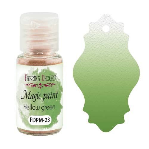 Dry paint Magic paint Yellow green 15ml
