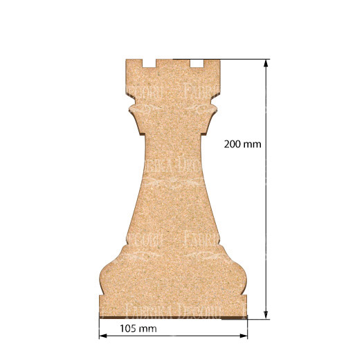 Kunstkarton Rook Schachfigur 10,5х20 cm - foto 0  - Fabrika Decoru