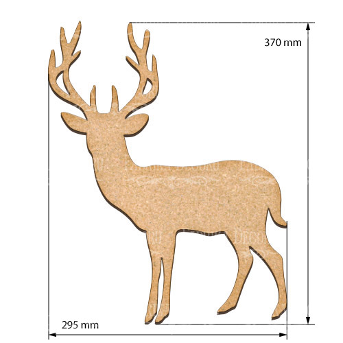  Art board Deer 29,5х37 cm - foto 0