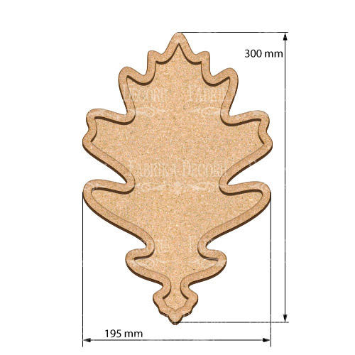  Art board Oak Leaf 19,5х30 cm - foto 0