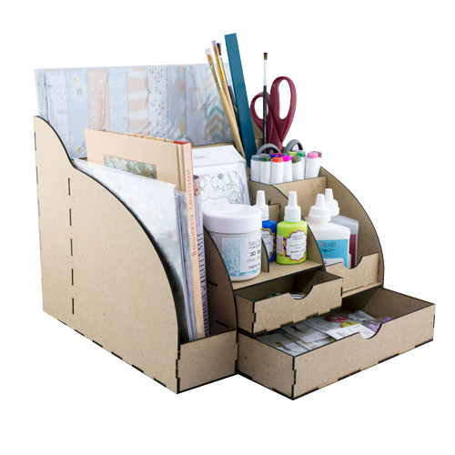 Schreibtisch-Organizer-Set für Pinsel, Kosmetikzubehör, Schreibwaren oder Zeichenzubehör, DIY-Bausatz #015 - foto 0  - Fabrika Decoru