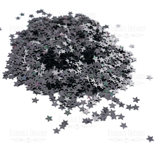 Pailletten Sterne Mini, Graphit, #004 - foto 0  - Fabrika Decoru