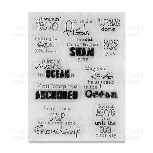 Silikonstempel-Set 10 Stück Größe 11 cm x 15 cm - Fabrika Decoru