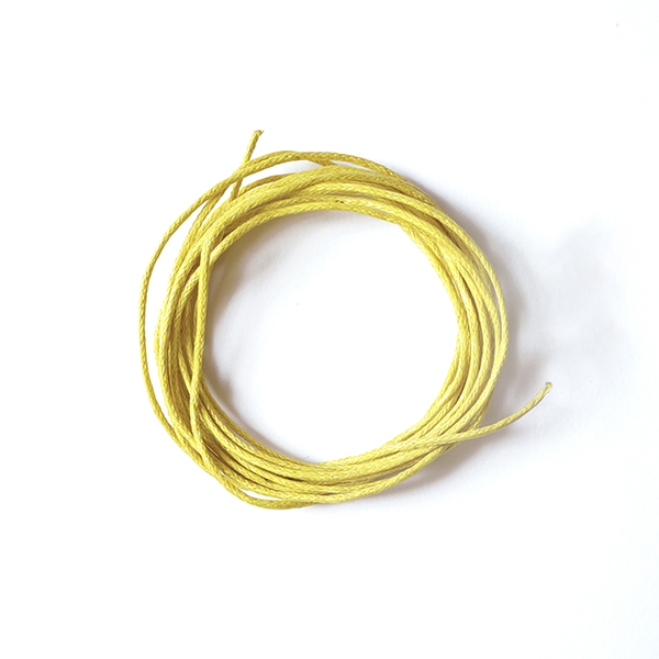 Round wax cord, d=1mm, color Lemon