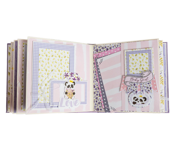 Children's photoalbum "Baby girl", 20cm x 20cm, DIY creative kit #02 - foto 7