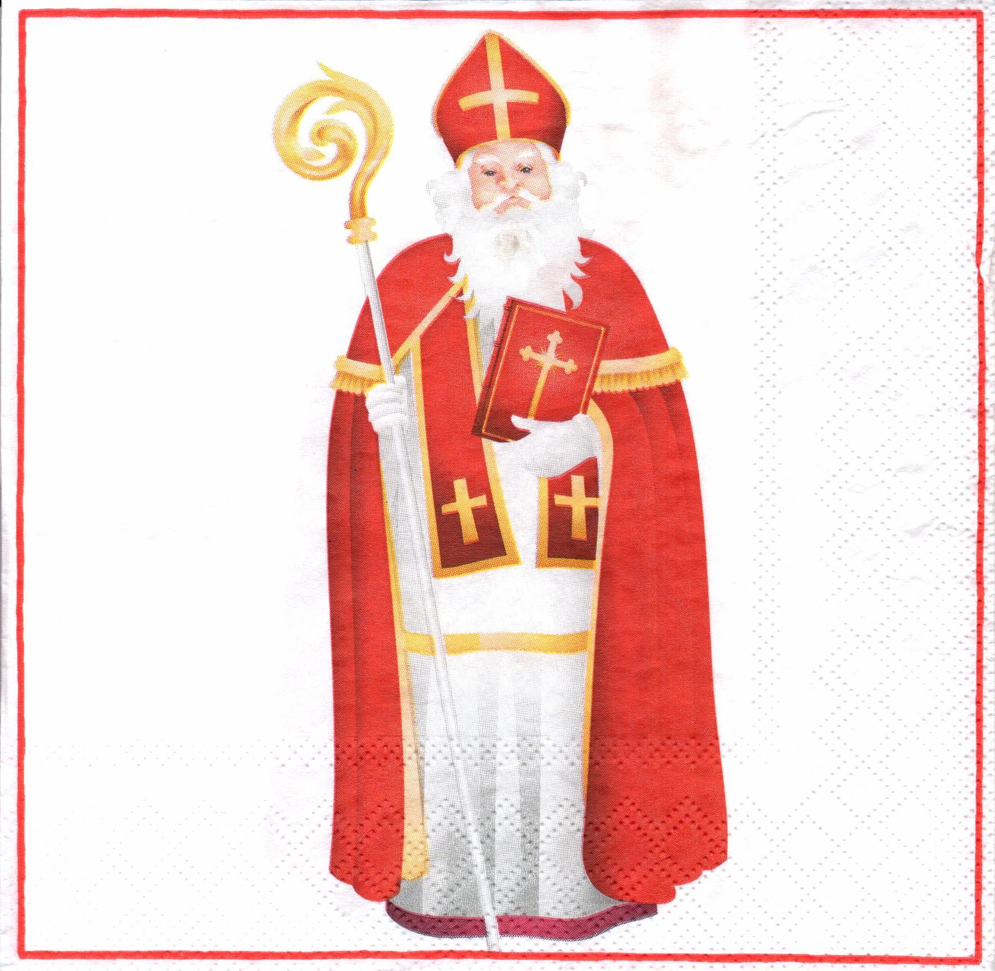 Decoupage-Serviette "St. Nikolaus" - Fabrika Decoru