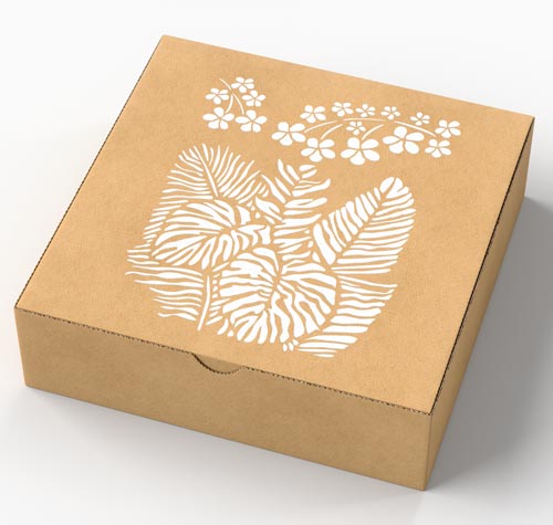 Stencil reusable, 15x20cm Exotic leaves, #394 - foto 0