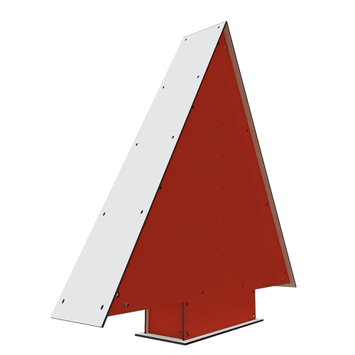 Advent calendar Christmas tree for 31 days with cut out numbers, DIY kit - foto 3